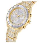 Dextera lux watch Swiss Made, Metal bracelet, Gold tone, Gold-tone finish